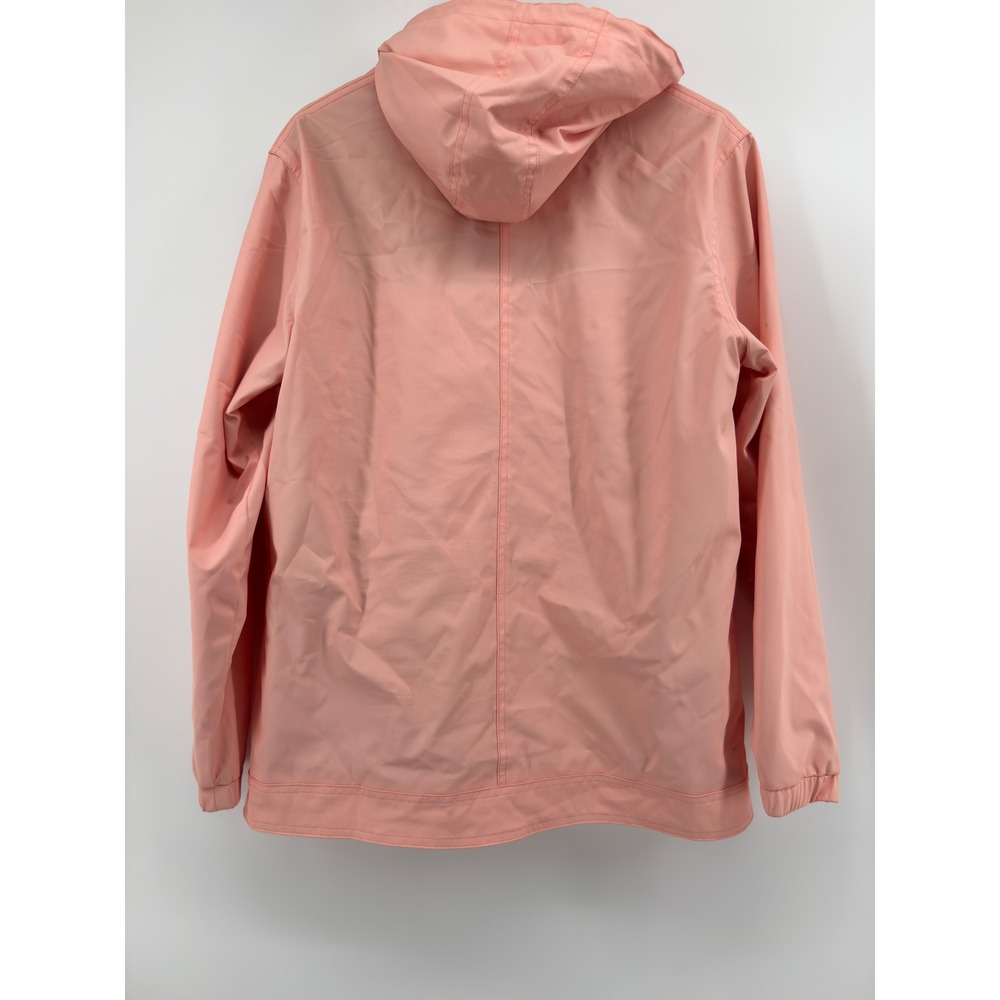 Weatherproof Vintage Mens Pink Hooded Rain Jacket Windbreaker Size M - Picture 2 of 4